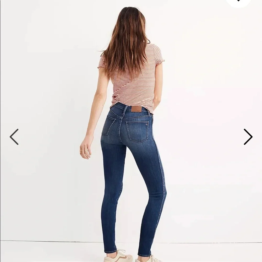 MADEWELL 10” High-Rise Skinny‎ Jeans in Danny Wash: Tencel Denim Edition size 25